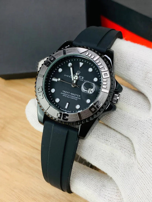 Rolex Oyster Perpetual Yacht-Master | Black Dial & Rubber Strap